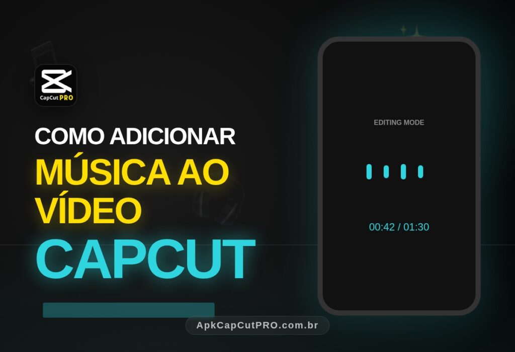 Como adicionar Música ao vídeo no CapCut? 2 (CapCut PRO APK) Como adicionar musica ao video no CapCut (CapCut PRO APK)