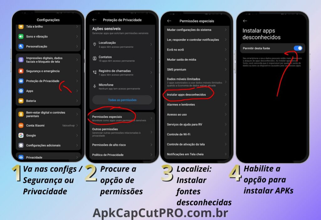 Home Page 17 (CapCut PRO APK) Habilitar as Fontes Desconhecidas instalar Capcut PRO APK (CapCut PRO APK)